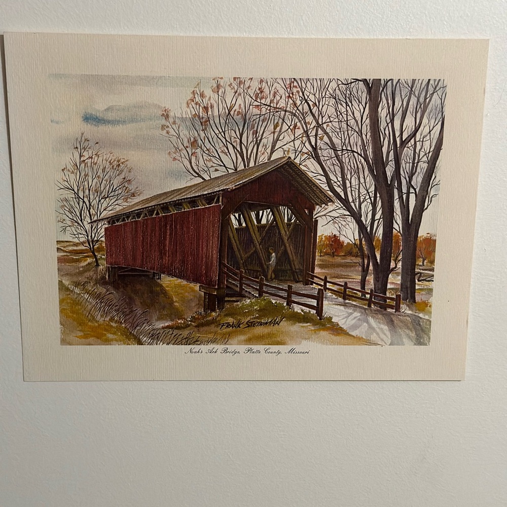 Noah’s Ark Bridge, Platte County, Missouri 9”x 12” Print